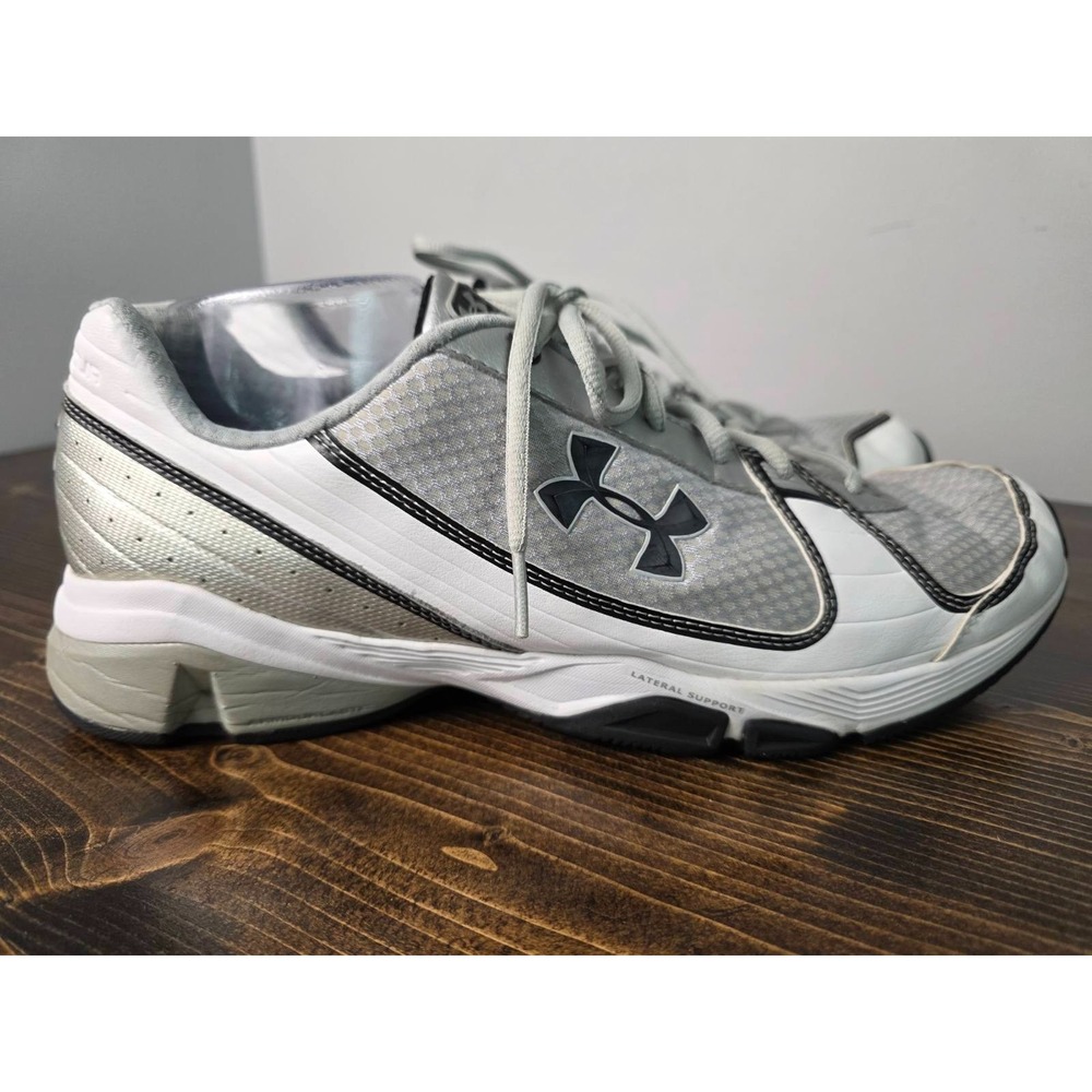 Under Armour‎ Men's Sneakers Size 13 EU 47.5 Gray White Black Running Shoes